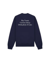 Navy 'Play Tennis' Crewneck