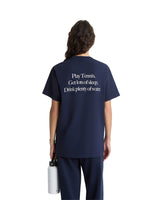Navy 'Play Tennis' Tee