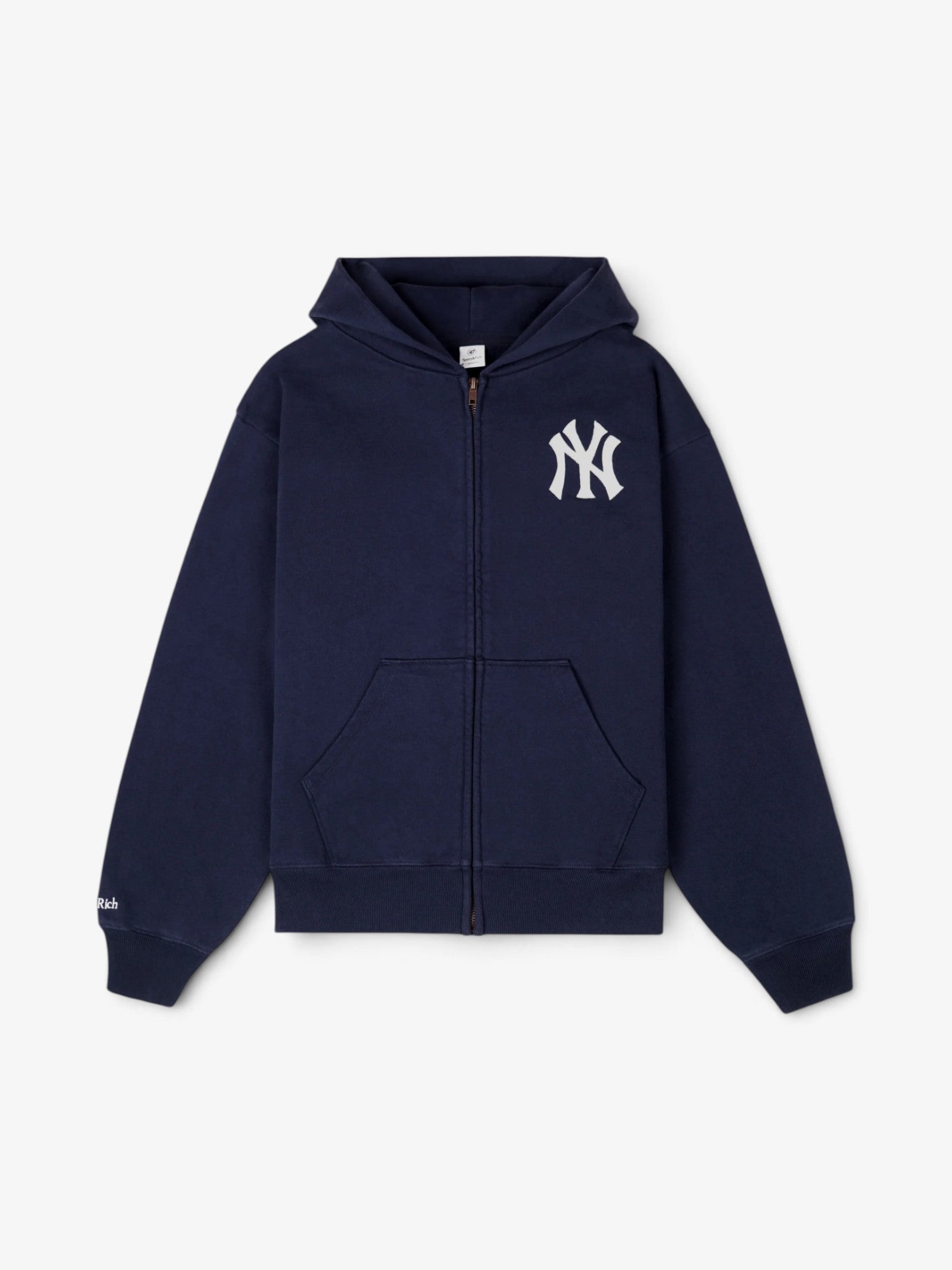 Navy 'Heritage Yankees Serif' Zip Hoodie