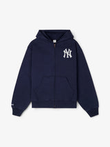 Navy 'Heritage Yankees Serif' Zip Hoodie
