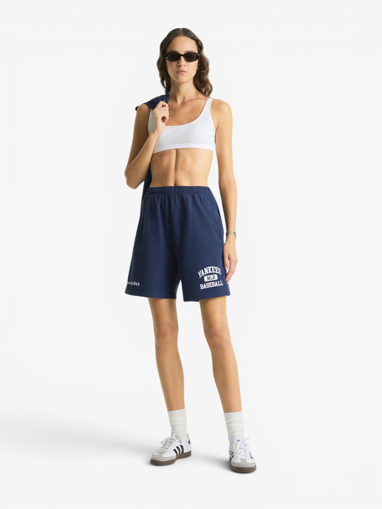 Navy 'Yankees' Ivy Gym Shorts