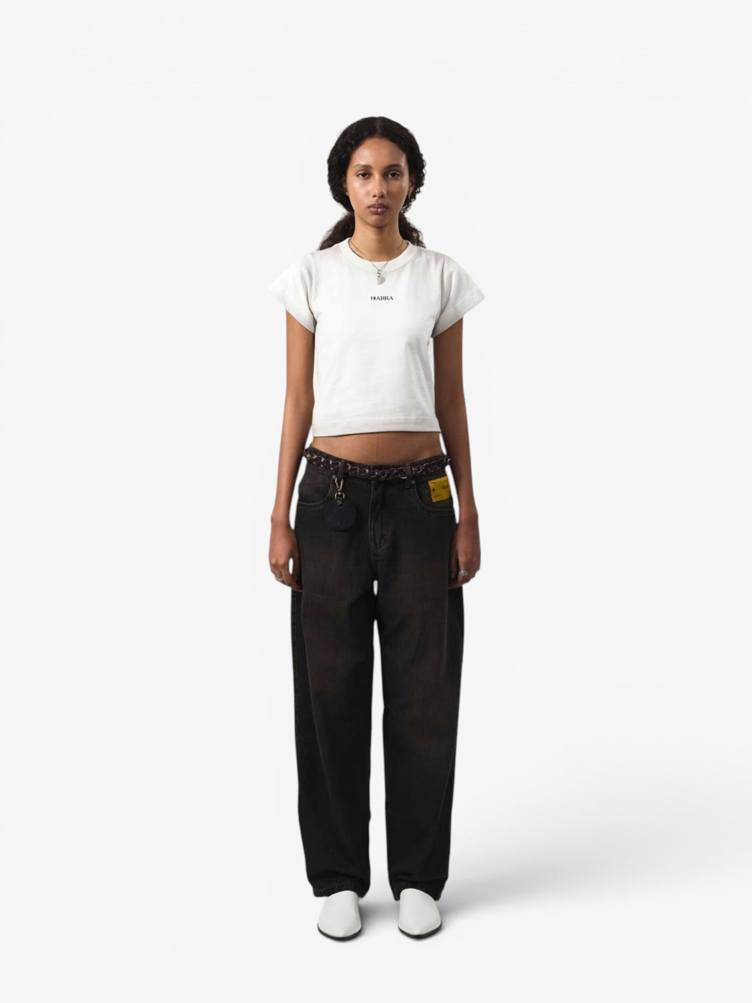 Off-White 'BARRA Logo' Baby Tee
