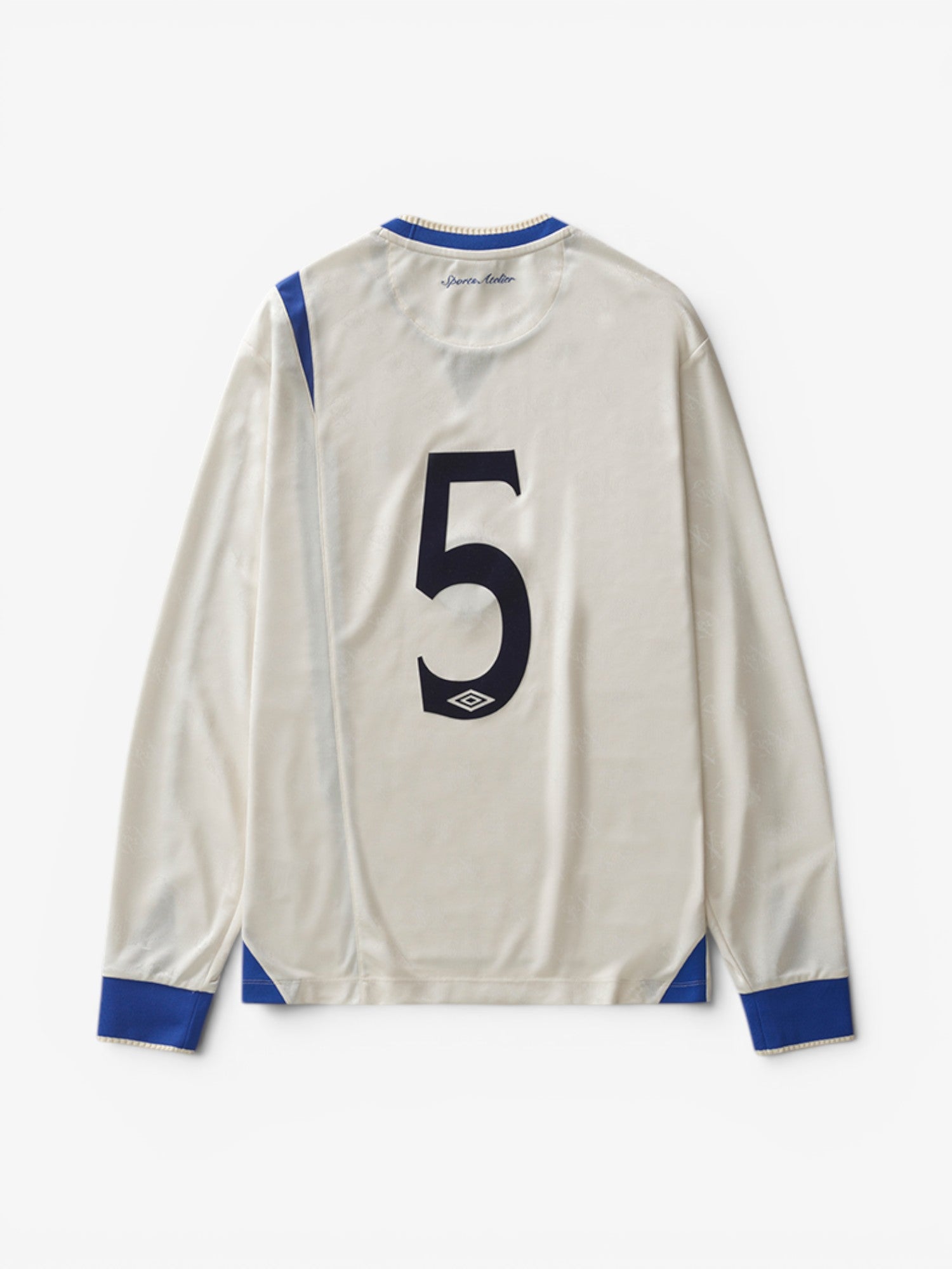 Off-White & Blue 'Away' Longsleeve Jersey X UMBRO