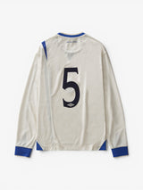 Off-White & Blue 'Away' Longsleeve Jersey  X UMBRO