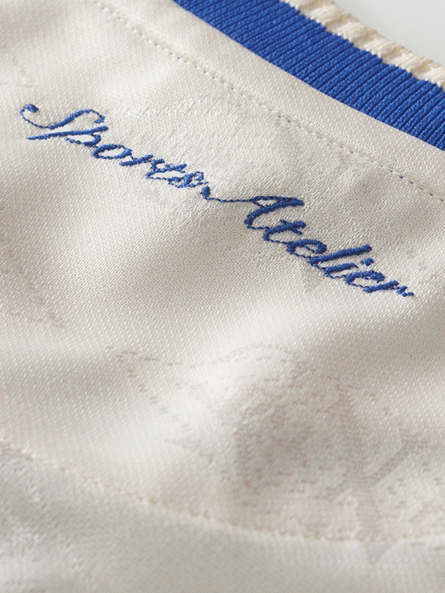 Off-White & Blue 'Away' Longsleeve Jersey X UMBRO