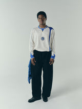 Off-White & Blue 'Away' Longsleeve Jersey  X UMBRO