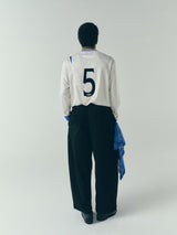 Off-White & Blue 'Away' Longsleeve Jersey X UMBRO