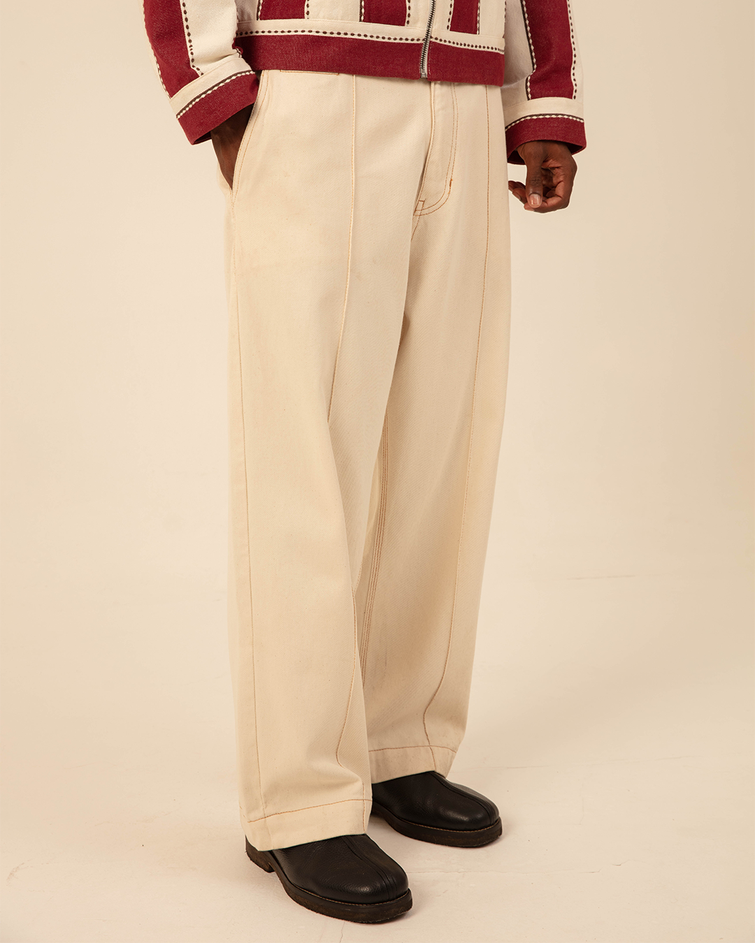 Off-White Creased Twill Pants