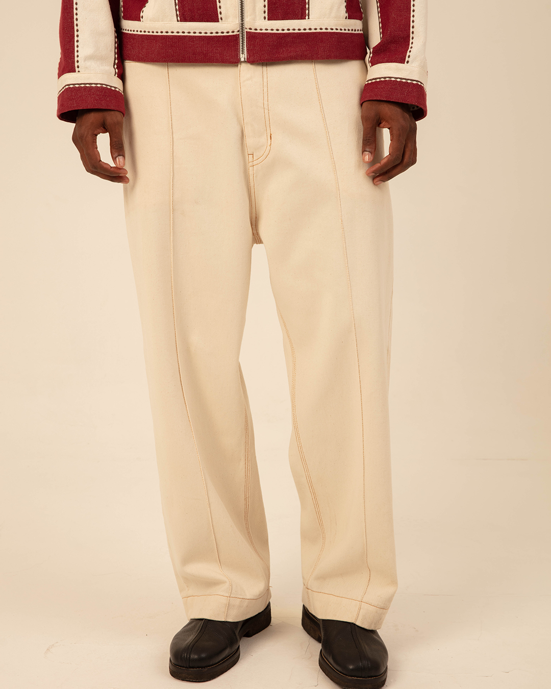 Off-White Creased Twill Pants