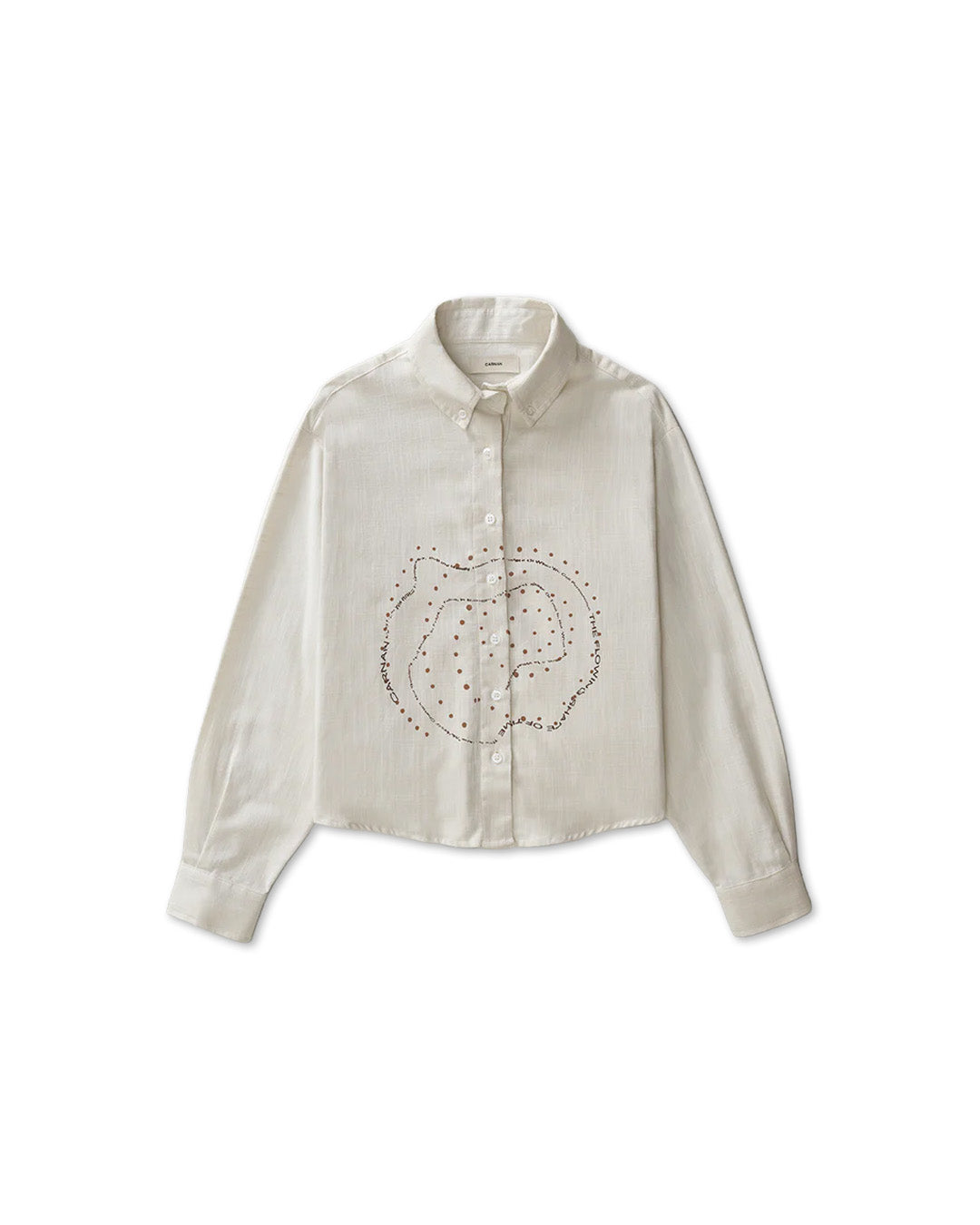 Off-White 'Spiral' Cropped Shirt