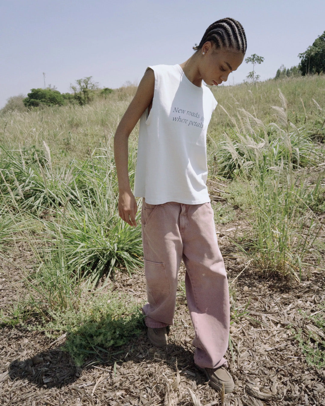 Off White Reflection Tank Top