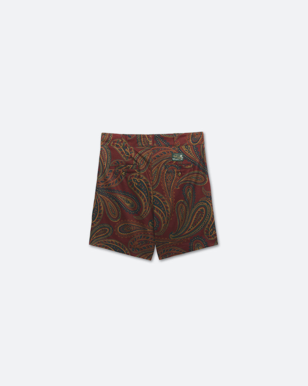 Paisley Pleated Tailored Shorts