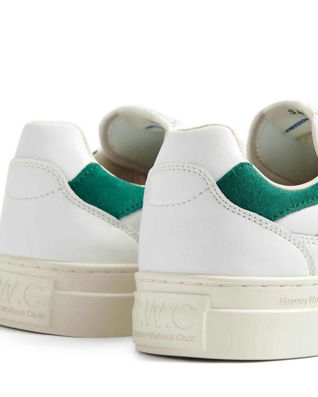 Pearl Leather - White/Green
