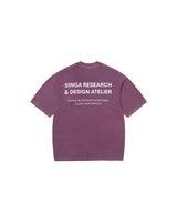 Purple 'Design & Research' Classic Tee