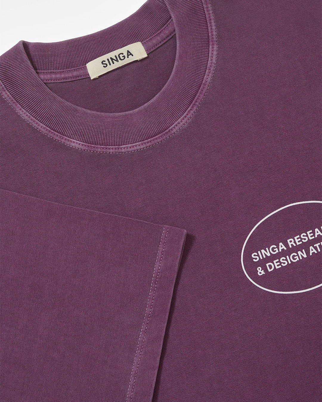 Purple 'Design & Research' Classic Tee