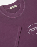 Purple 'Design & Research' Classic Tee