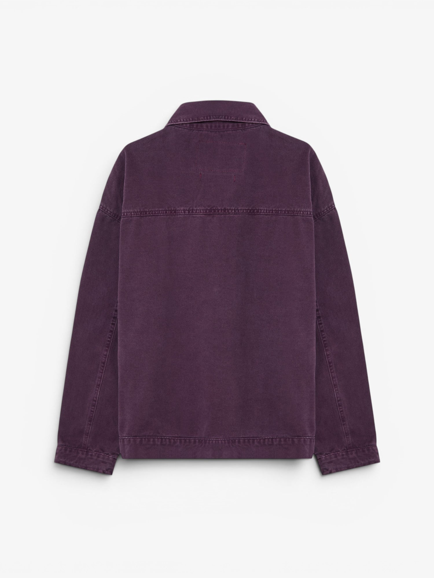 Purple Twill Zip Jacket