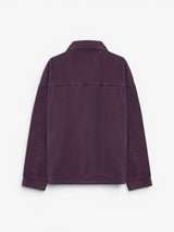 Purple Twill Zip Jacket