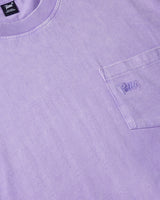 Purple Washed 'Basic Pocket' Tee