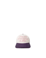 Purple & Off White New Bloom Cap