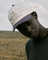 Purple & Off White New Bloom Cap