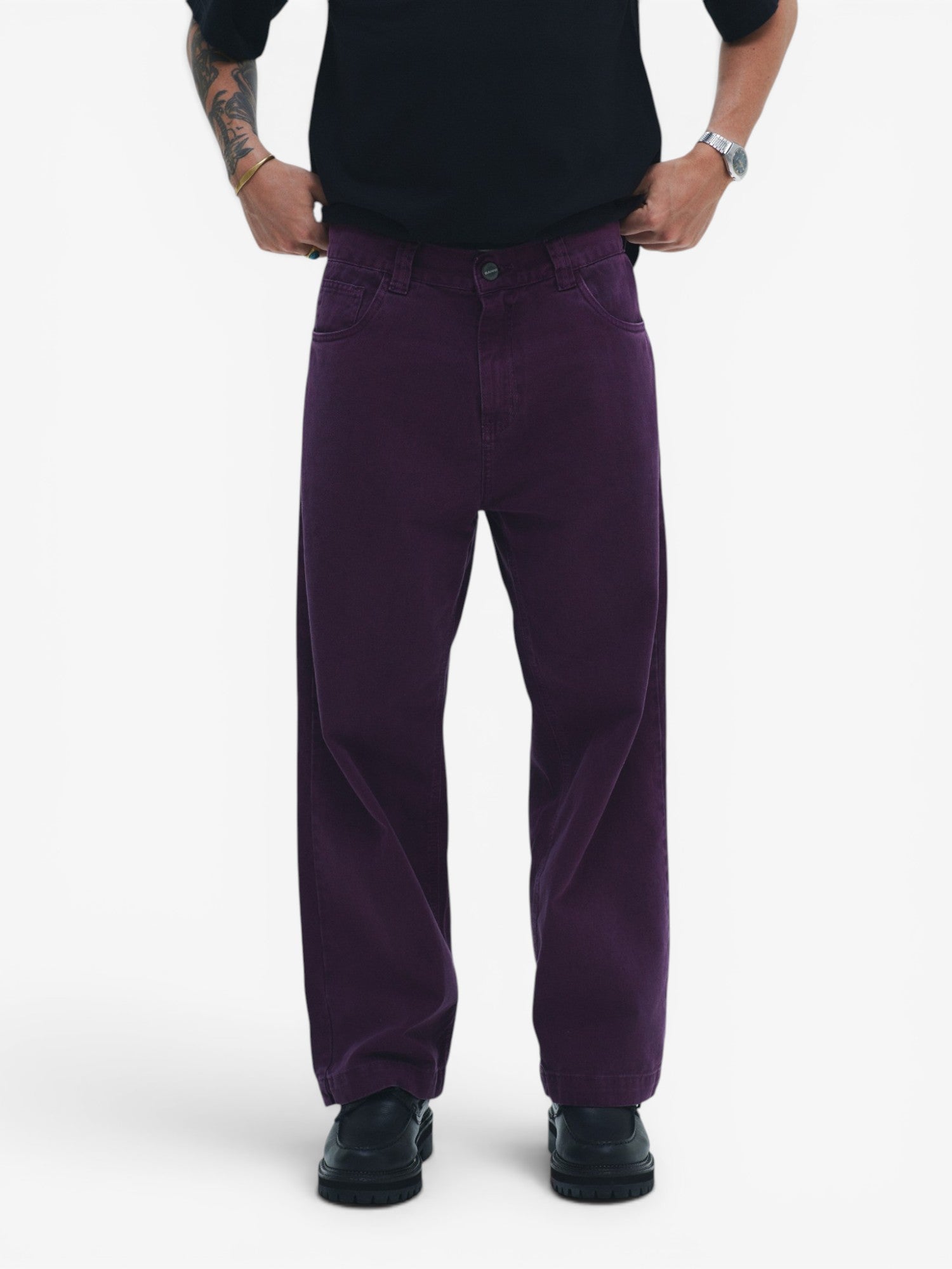 Purple Twill Pants