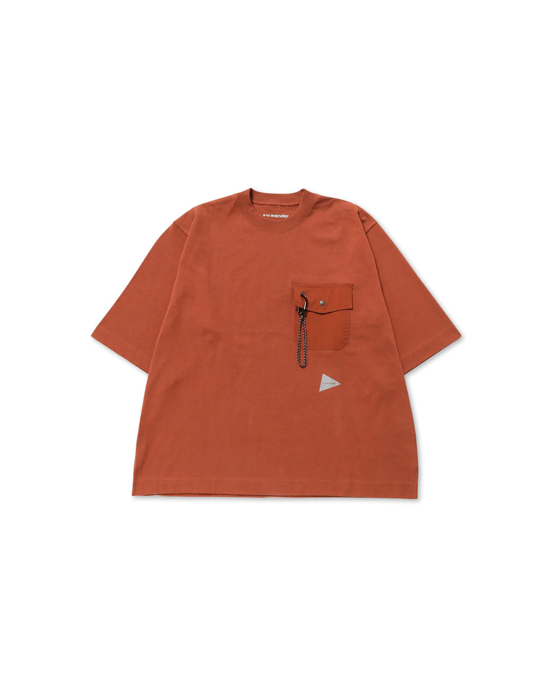 Red Heavy Cotton Pocket HS Tee