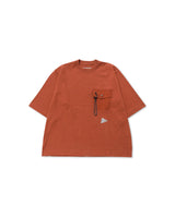 Red Heavy Cotton Pocket HS Tee