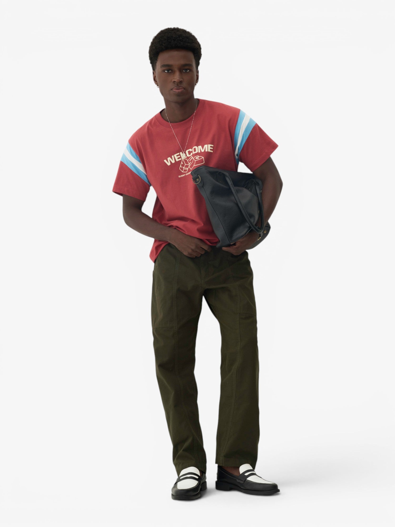 Red 'Blocks' Boxy Tee