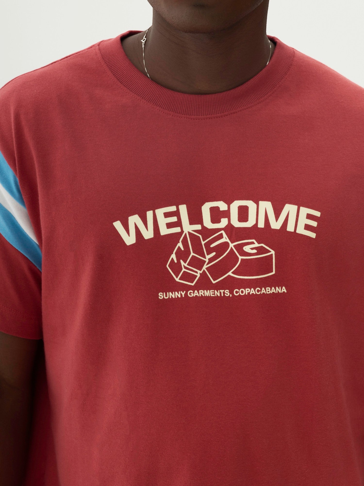 Red 'Blocks' Boxy Tee