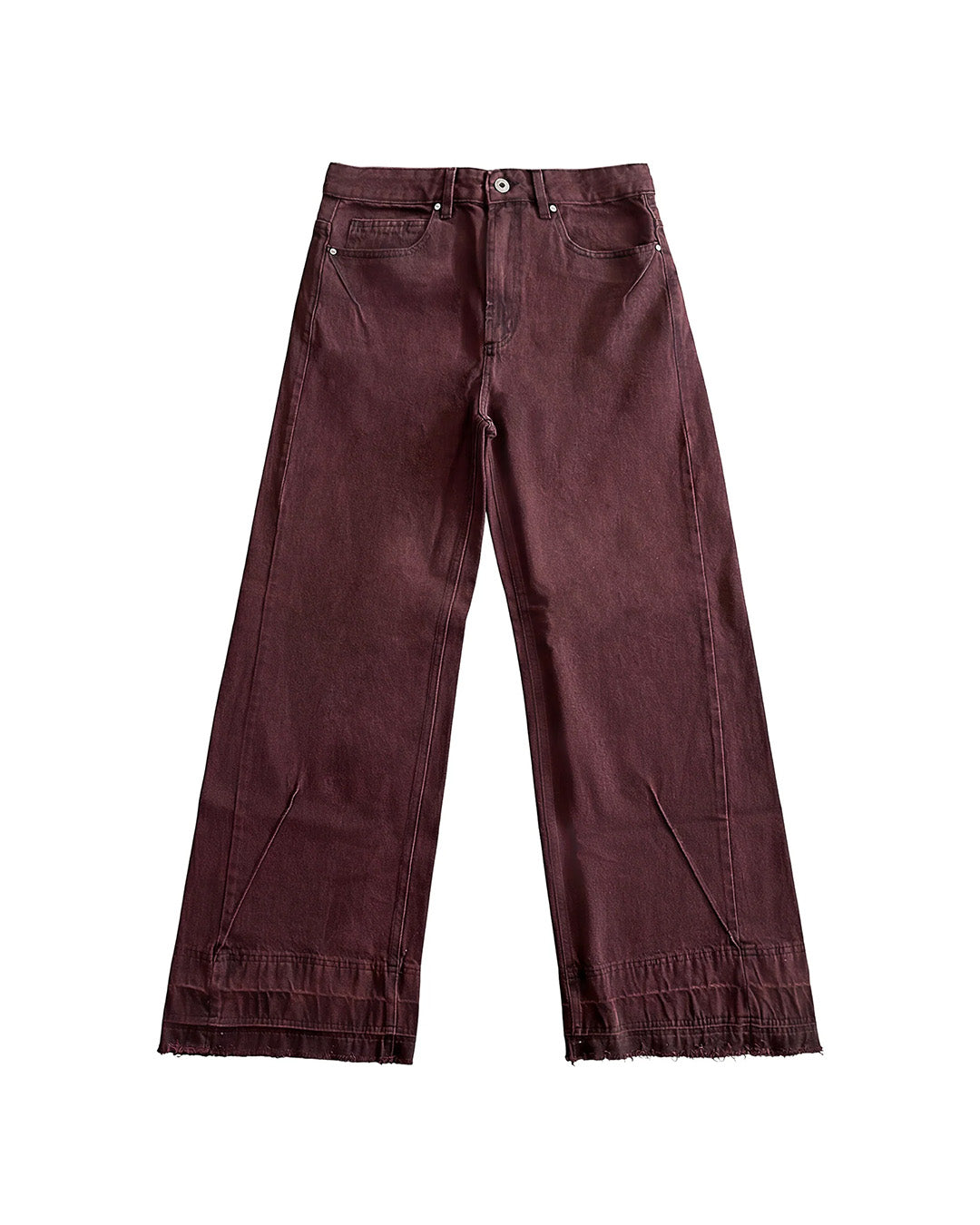 Red 'Blood' Wide-Leg Jeans