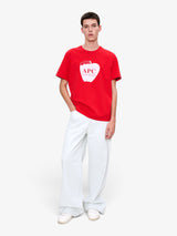 A.P.C. - Camiseta 'Print' Vermelha