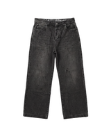 Black 'Industries' Denim Pants X EGHO STUDIOS