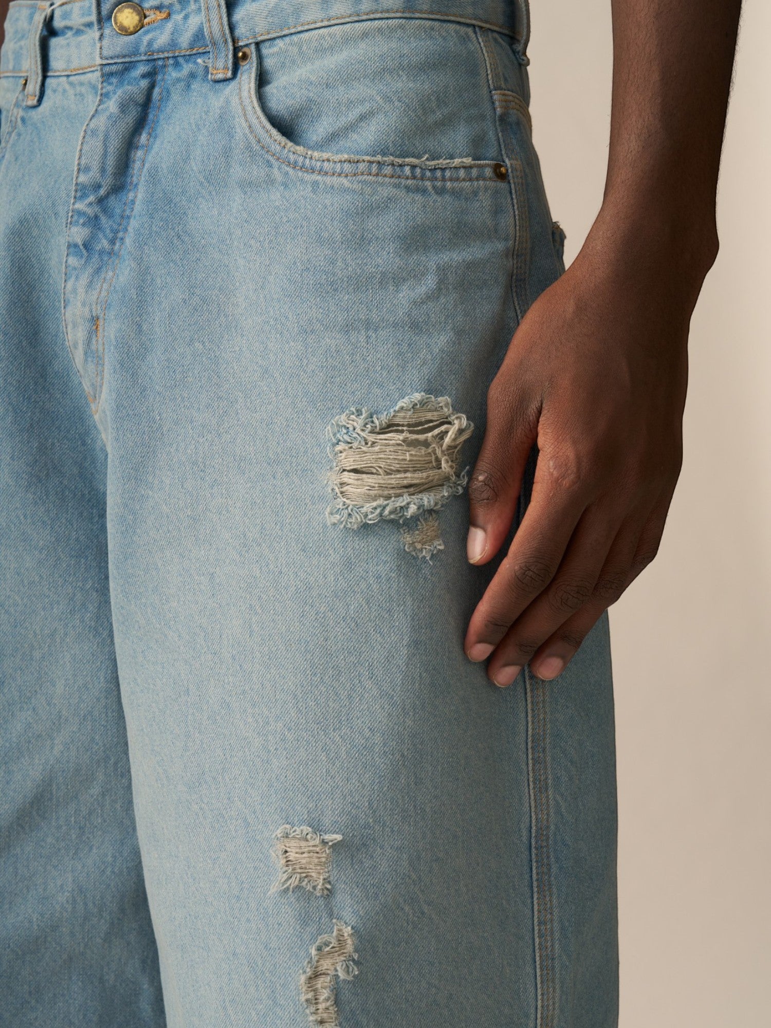 Blue 'Delave' Baggy Jeans X ALLGLORY