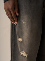 Black Faded Baggy Jeans XALLGLORY