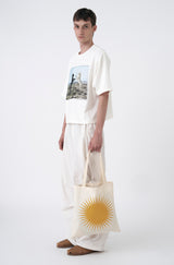 White 'Wild Horses' Boxy Regular Tee