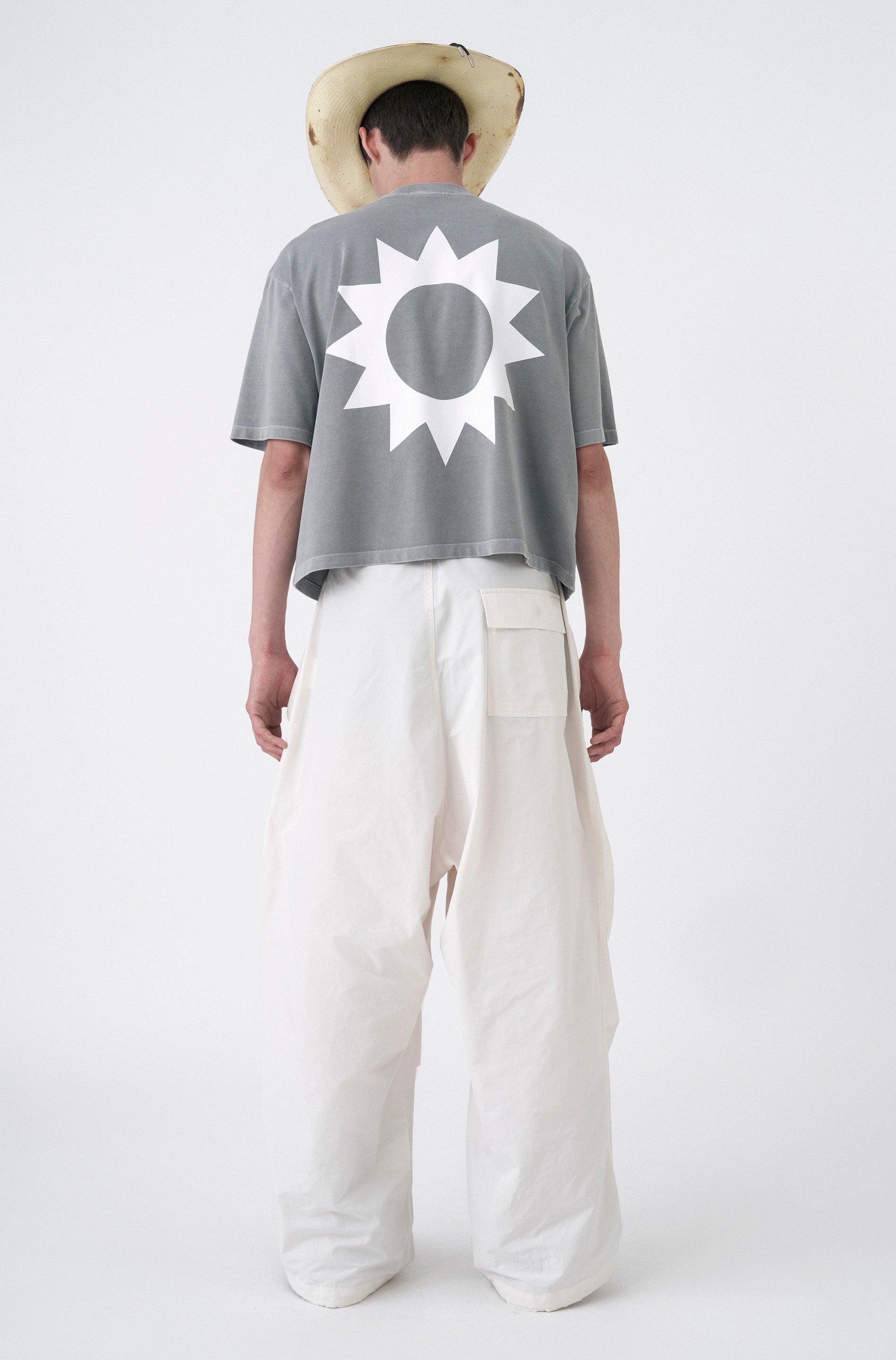 Grey 'Burn Gently' Boxy Over Tee
