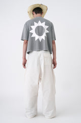 Grey 'Burn Gently' Boxy Over Tee