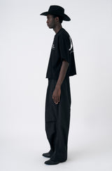 Black 'Boots' Boxy Over Tee