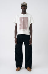 White 'Sun Ra' Boxy Regular Tee