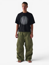 Black 'Peace' Oversized Boxy Tee