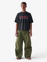 Black 'Over Love Not War' Oversized Boxy Tee