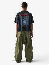 Black 'Over Love Not War' Oversized Boxy Tee