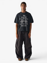 Black 'Dreamer' Oversized Boxy Tee
