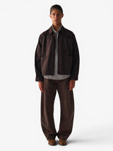 Brown 'Arles' Barrel Pants