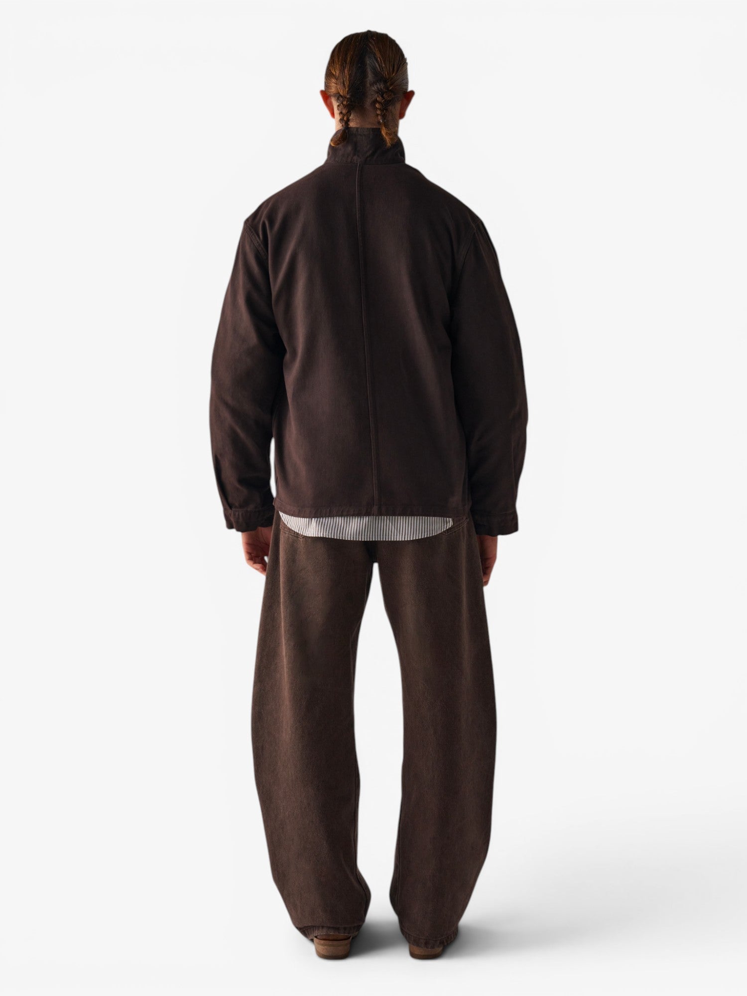 Brown 'Arles' Barrel Pants