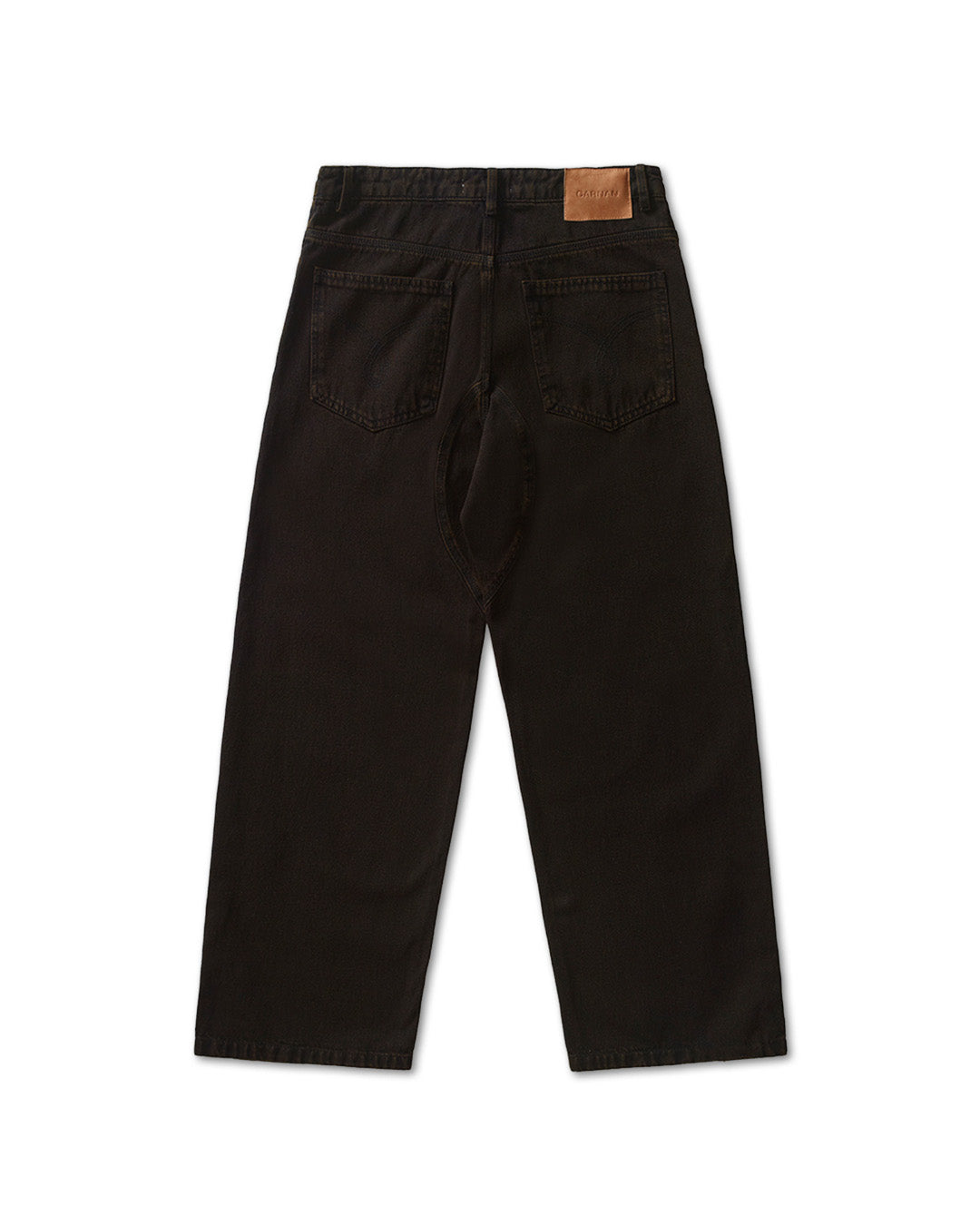 Brown Washed Twill Pants