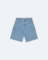 Straight Cut Blue Jeans Shorts