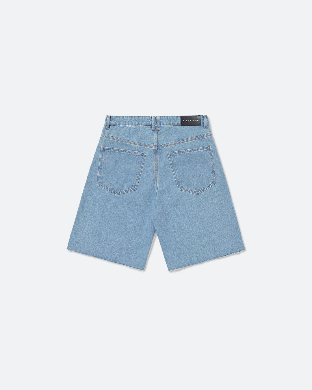 Straight Cut Blue Jeans Shorts