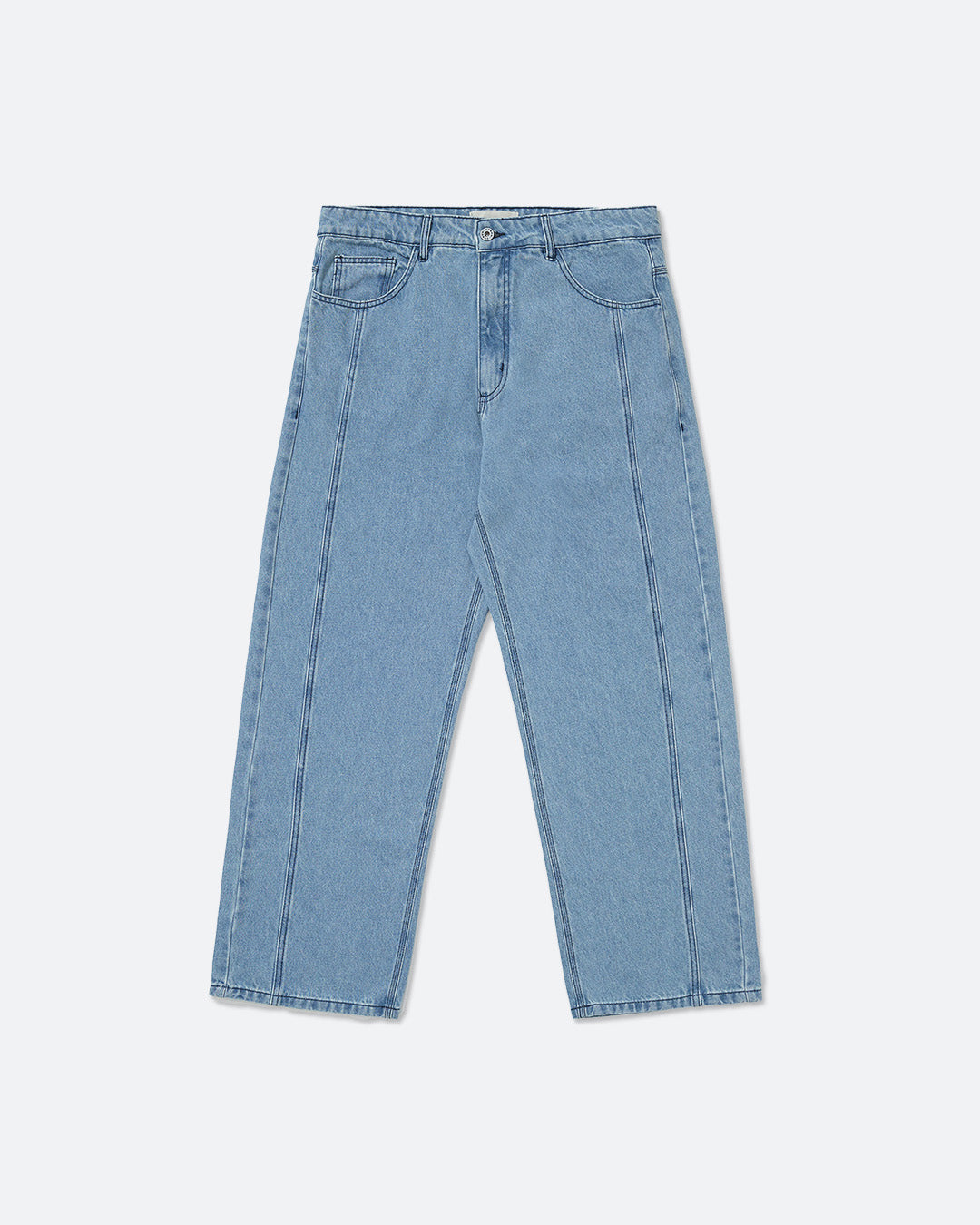 Straight Cut Blue Jeans Pants